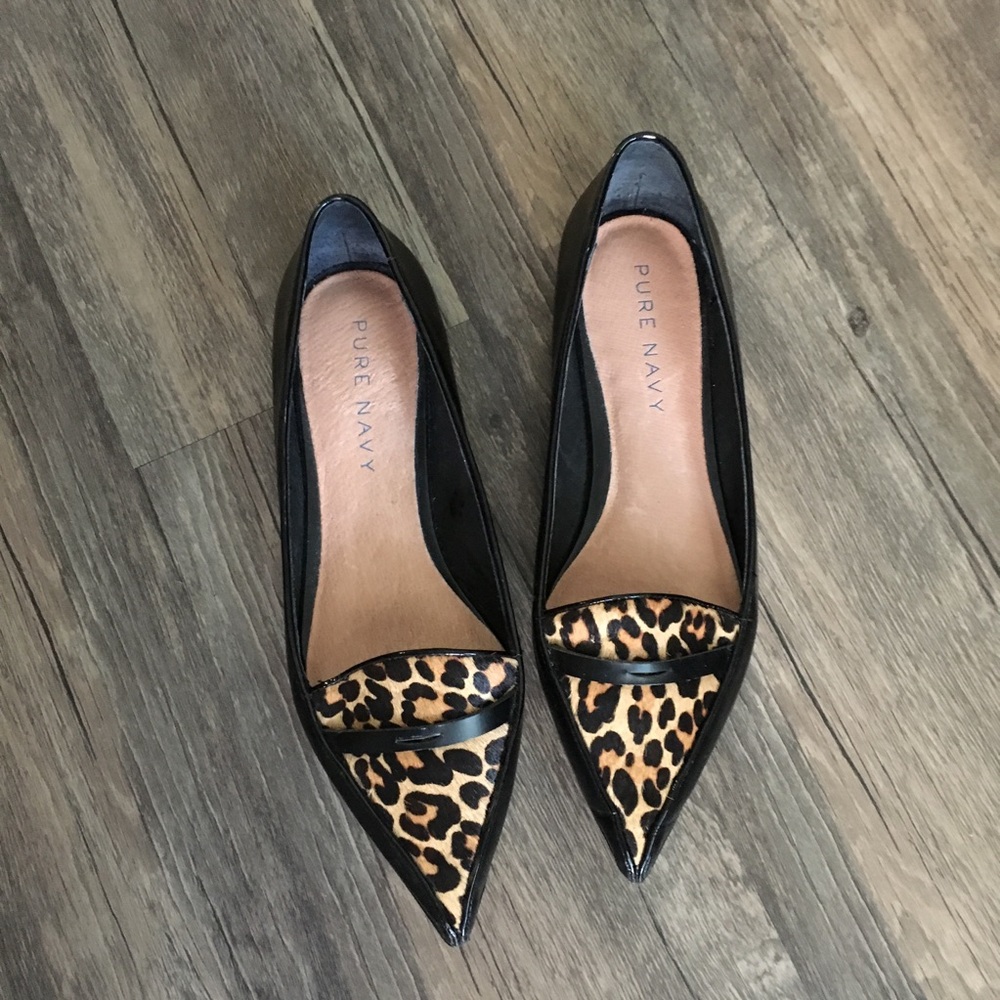 Pure Navy flat loafers